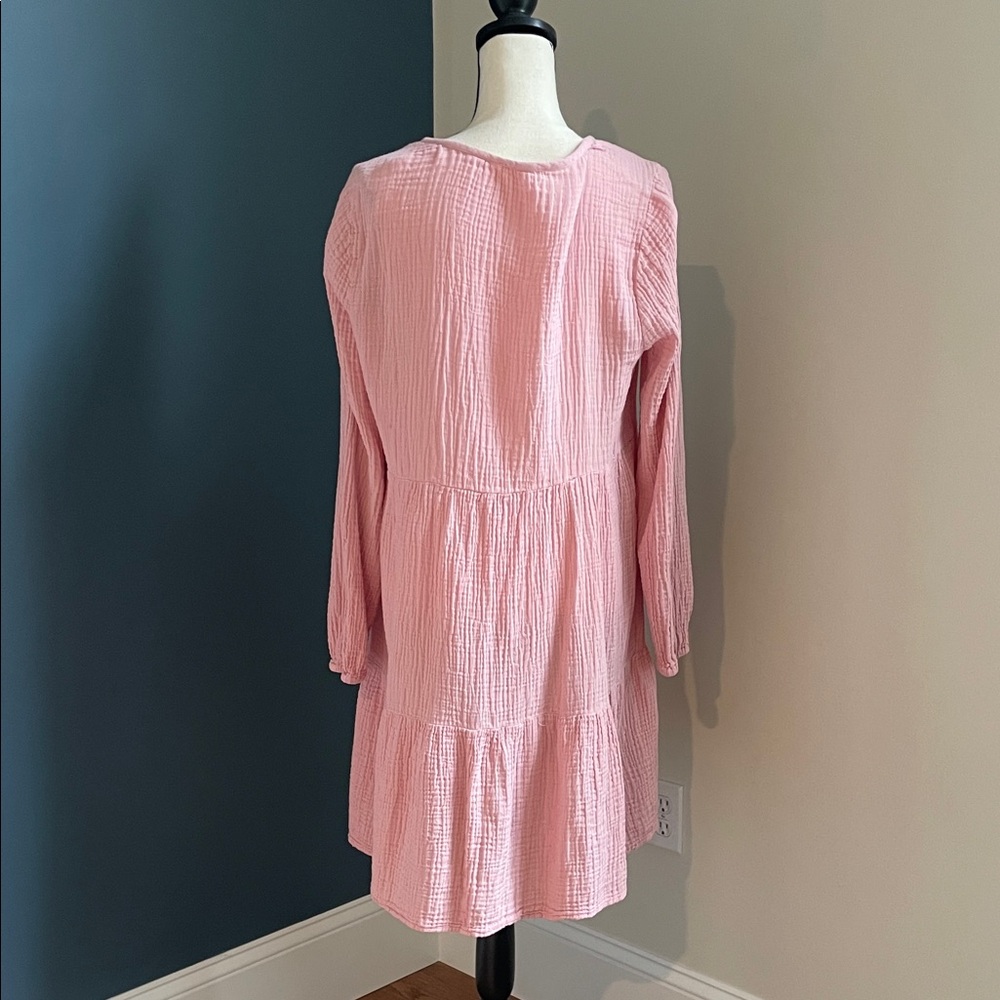 beachlunchlounge Pink Long Sleeve Dress - Picture 3 of 10